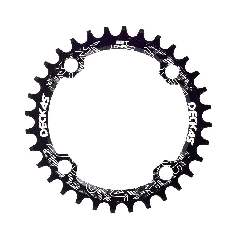 Deckas Narrow Wide 104 BCD Chainring Round 32T 34 Teeth 36T 38T Bicycle Crankset MTB Monoplate Coroa 104BCD Mountain Bike Dish