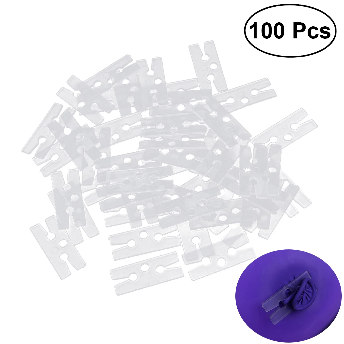 

100 Pcs Seal Clip Party Accessories Supplies Balloon Clips Birthday Ties Sealing Bulk Fastener Holder For Christmas Decoration