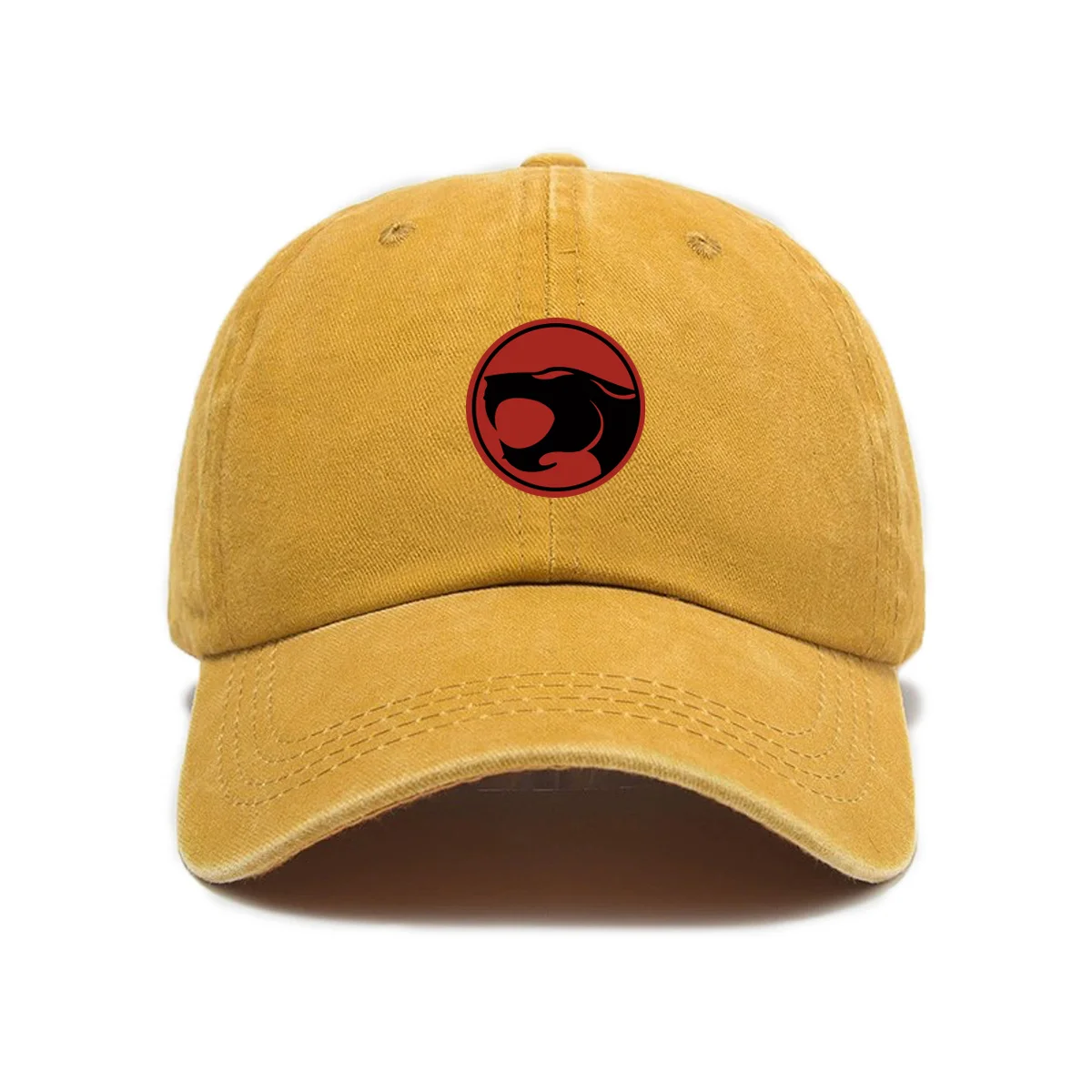 Bedruckte Thunder Cats Baseballkappe aus gewaschener Baumwolle, Unisex, für den Außenbereich, verstellbar, lässig, Retro, weiches Oberteil, Dad Cap – Detail 7
