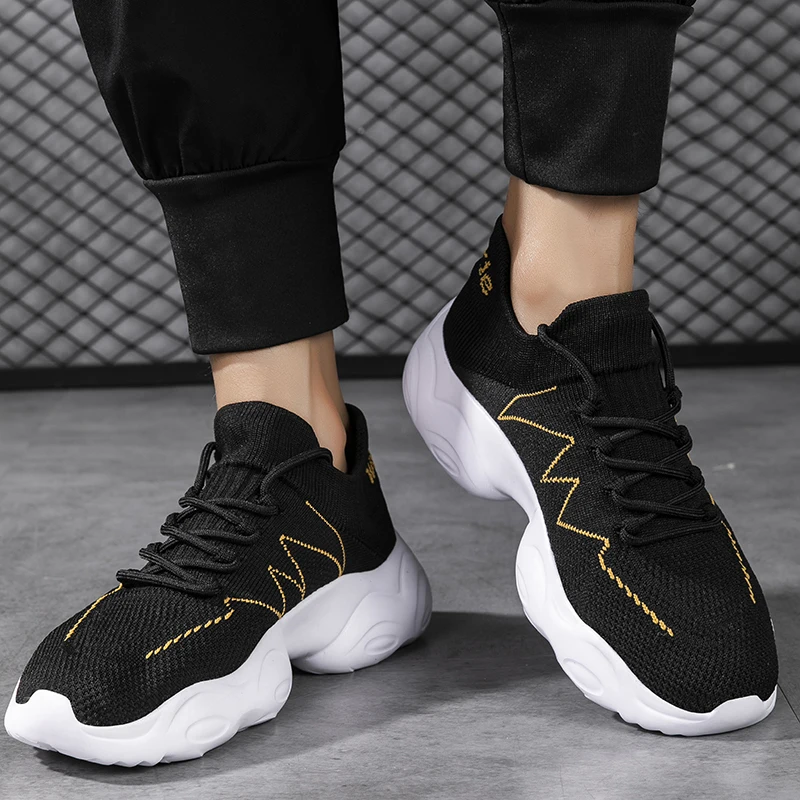 2024 Breathable Men Sneakers Comftable Slip on Mens Causal Shoes Anti-slip Men's Shoes Outdoor Man Sneakers Big Size Tennis 48