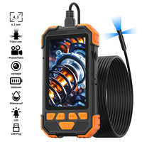 Industrial Endoscope 4.3'' IPS Screen Autofocus Camera HD1080P Single Dual Triple Video USB Pipe Inspection Borescope Waterproof