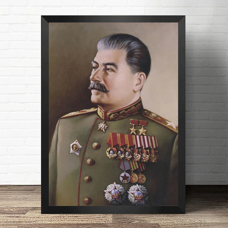 Joseph Stalin Portrait HD Wall Art Canvas Posters Prints Painting Wall Pictures for Modern Living Room Home Decor Artwork