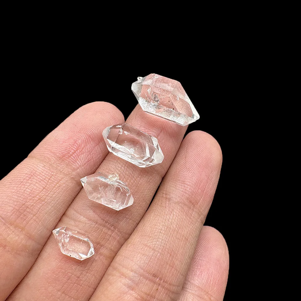 10-25mm Herkimer-Diamant Rohstein Lose Edelsteine Natürlicher Kristallquarz-Probe für Handgefertigte Accessoires DIY-Geschenk – Detail 3