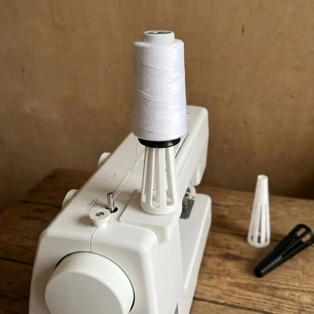 3D Printed Cone Thread Spool Holder Anti-Slip Anti-Wobble Thread Spool Stabilizer Stand DIY Sewing Tool Hollow Cone