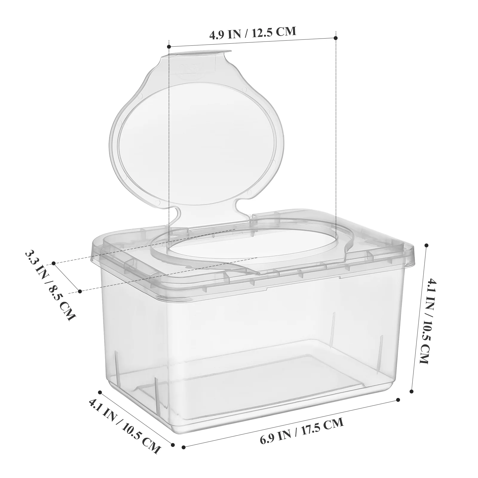 3 Pcs Wipes Box Case Small Holder Household Tissue Transparent Dispenser Portable Dispensers Travel