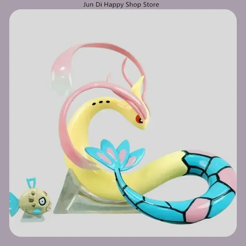 Figurine de dessin animé Feebas Milotic, modèle de Statue en PVC, décoration de bureau, ornement debout, jouet cadeau pour les Fans
