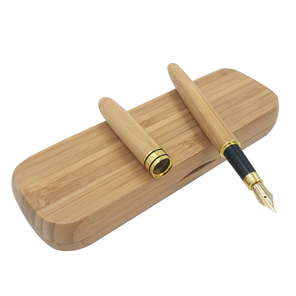 

Bamboo Fountain Pen with Gift Case for Signature Calligraphy Birthday Father's Day Anniversary Gift pen with gift box