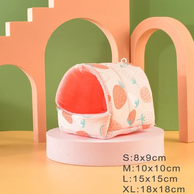 Hamster House Guinea Pig Nest Small Animal Sleeping Bed Winter Warm Cotton Mat Soft Accessories For Rodent Guinea Pig Rat Rodent