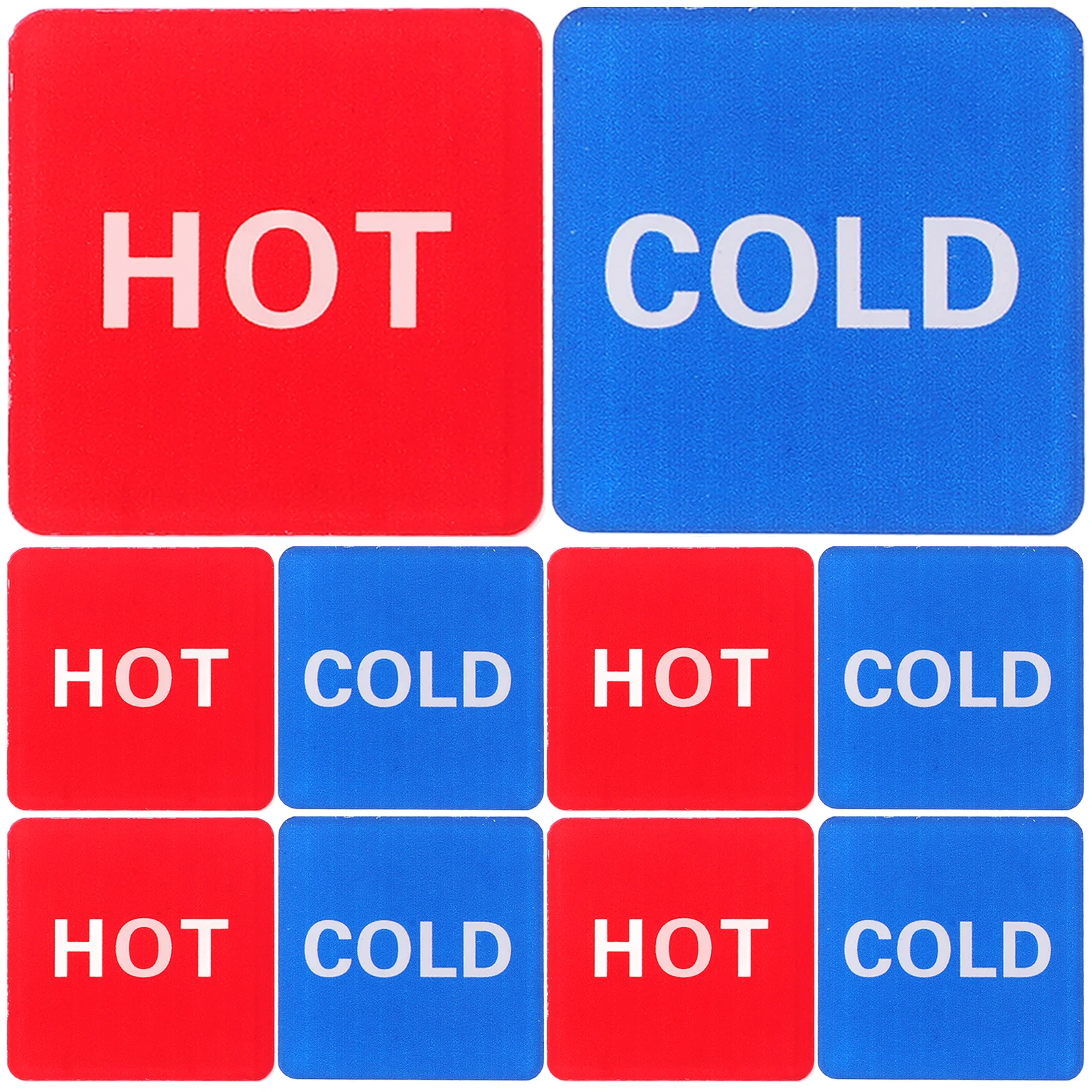 

Hot Cold Water Label Sticker Acrylic Self Adhesive For Faucet Temperature Identification Kitchen Bathroom Hotel Restaurant