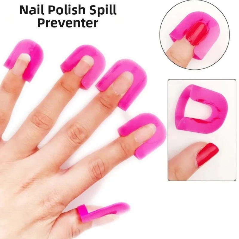 

Набор из 26-156 шт. (10 размеров) защитных накладок для ногтей G-образной формы, защита от разбрызгивания лака, французские наклейки, маникюрные клипсы