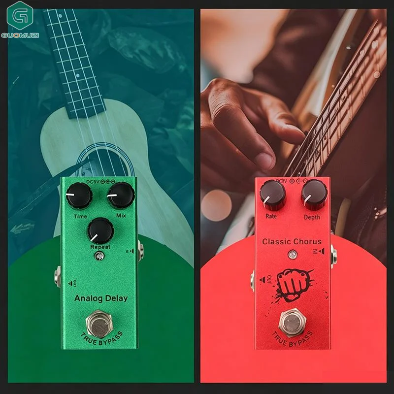 1PC Guitar Stompbox Essential Series: Vintage Overdrive, US Dream, Classic Chorus, Tremolo, Analog/Digital Delay, Ultimate Drive