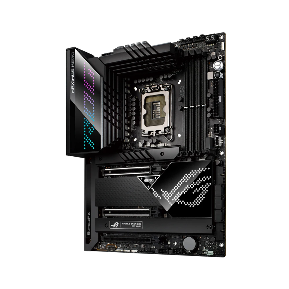 ASUS ROG MAXIMUS Z690 HERO Motherboard Supports i9-14900KF 13900K i7-12700K i5-12400F CPU LGA1700 DDR5 6400MHz ARGB HDMI M.2 ATX