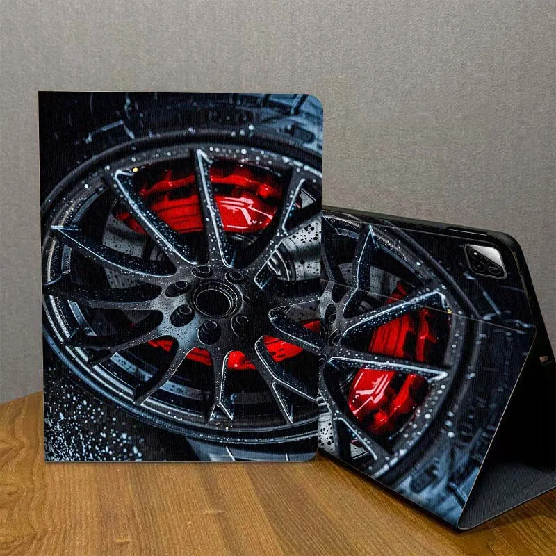 

Чехол для планшета Xiaomi Redmi Pad 2 7 8 6 6S 5 4 SE Pro 8.8 11 8.7 11.2 12.4 Ultra Plus Max с дизайном в виде колесного диска с тормозным диском, синий