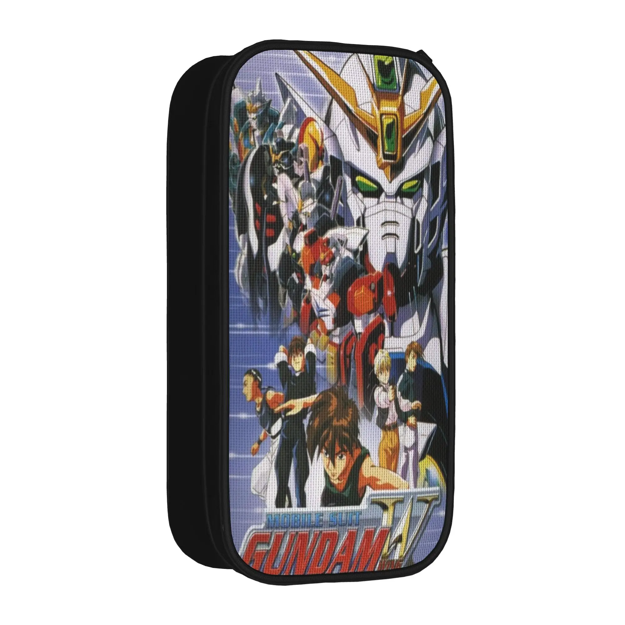 mobile suit gundams Pencil Cases New Pen Box Bag Student Large Storage School Supplies Gift Pencilcases