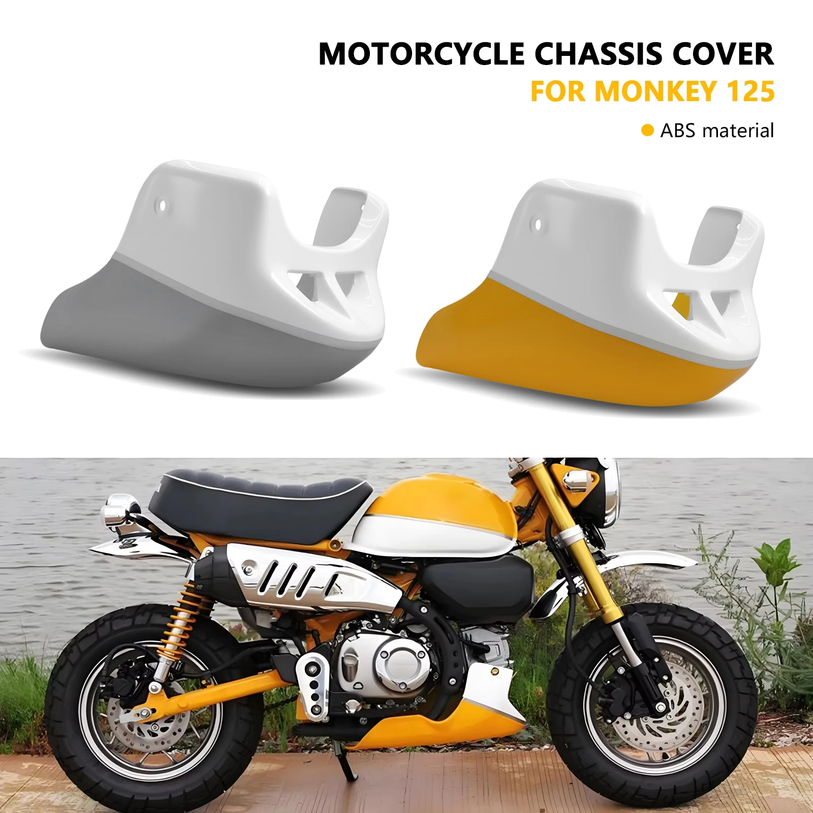 

For Honda MONKEY125 2018-2025 Monkey 125 Engine Chassis Protective Guard Lower Belly Pan Guard Chassis Protective Plate Cover
