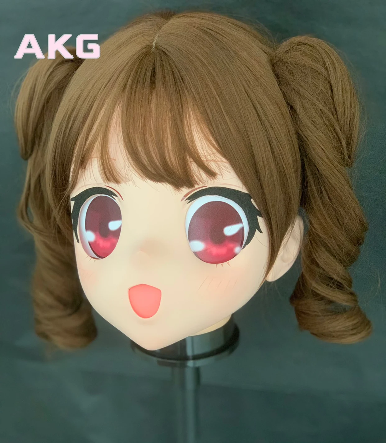 Dostosuj postać Kobieta/dziewczyna Żywica Kig Pełna głowa z zamkiem Anime Cosplay Japońskie anime Kigurumi Maska