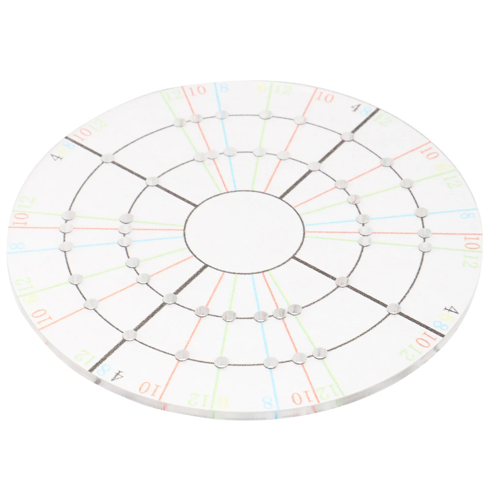 Clay Disc Divider Template for Equal Dividing Round Pottery Tools Ceramic DIY Measuring Tool Portable Design Durability