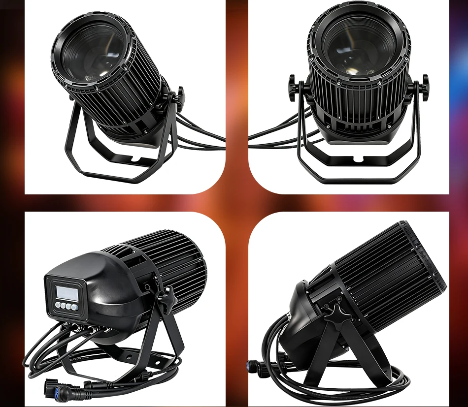 aicpose 200W Wasserdichtes Zoom-COB-Licht Kaltweiß Warmweiß Stroboskop Bühneneffekt DMX Publikumsstrahler Event-Bühnenlicht – Detail 8