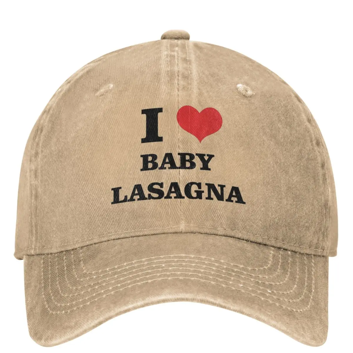 

I Love Baby Lasagna Baseball Cap Rapper y2k Retro Men Women Hip Hop Dad Hats Sunshade Kpop Rock Snapback Cap Gift