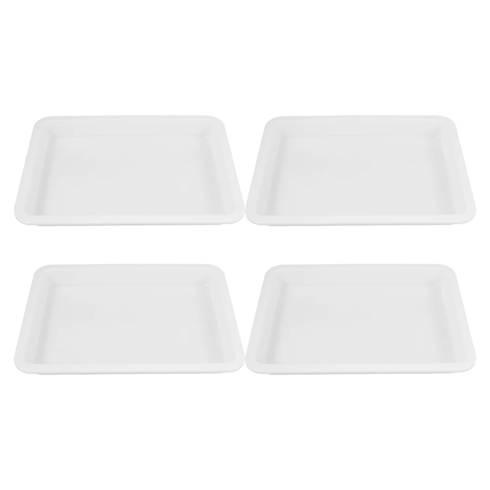 

4Pcs Laboratory Trays Acid Alkali Resistant Leakproof Scientific Lab Sample Handling Chemical Experiment Tray for Lab Storage