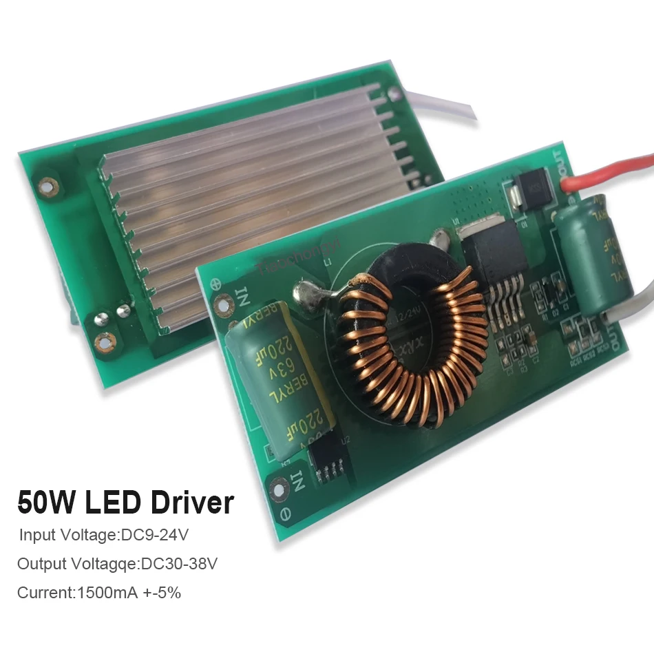 DC9V-24V to DC Constant Current LED Driver 10W 20W 30W 50W DC input ower Supply for 10W 20w 30w 50w white Green Blue led lamp