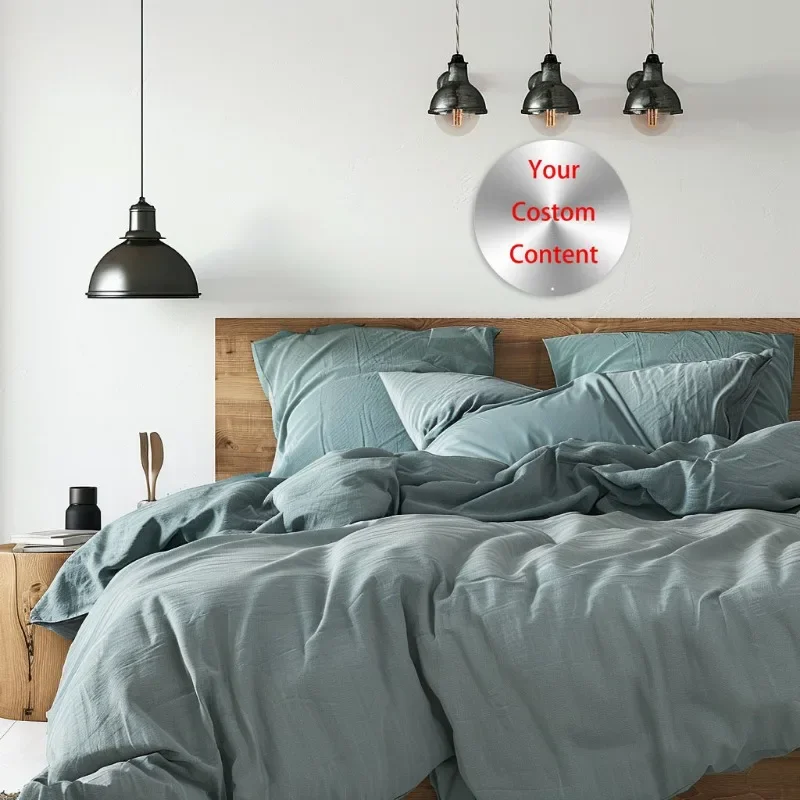 Personalized Round Metal Tin Sign, Custom Wall Art Decor, Custom Sign, Outdoor, Indoor, Office, Home, Business, Gift, Bar Sign