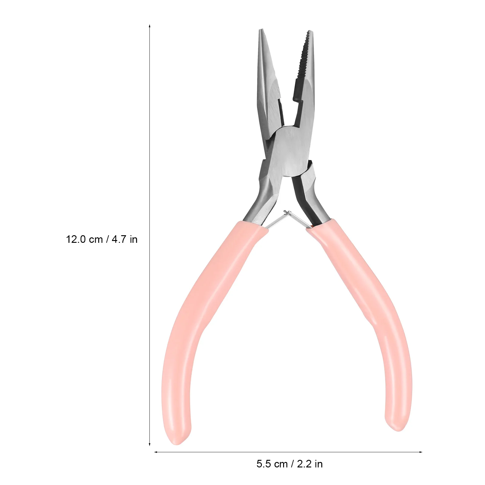 Pince à nez aiguille compacte, légère, poignée ergonomique, outil de bijouterie, Bracelets enroulés en acier inoxydable, boucles d'oreilles