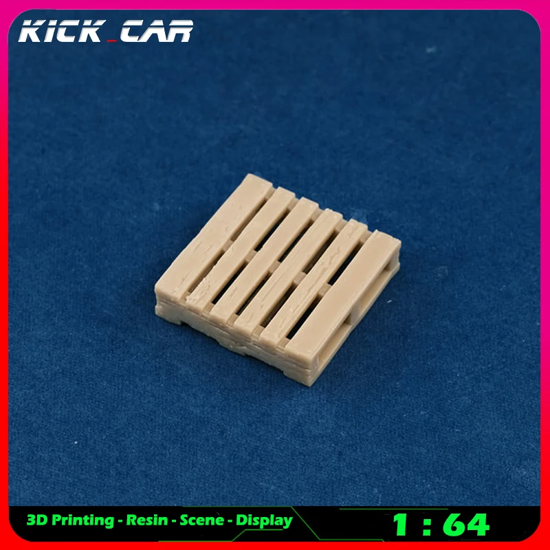 Kickcar 1/64 Forklift Plate Model Car Diorama Uncolored Resin Garage Scene Repair Tools Decoration Simulation Scene Toy