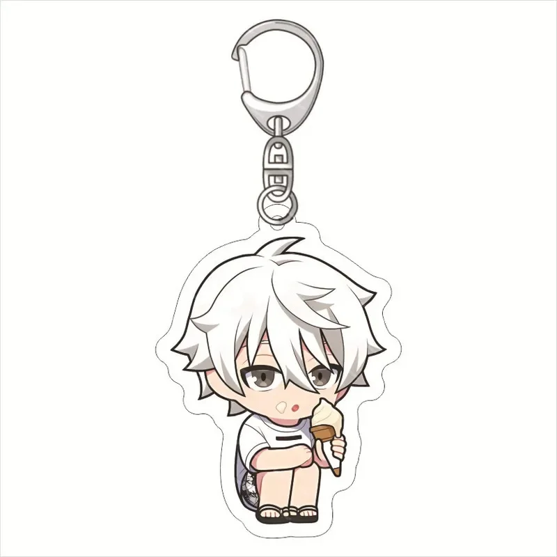 55mm Anime BLUE LOCK Acrylic Keychain – Chigiri Rin Nagi Kunigami Isagi Figure Pendant, Collectible Gift for Fans