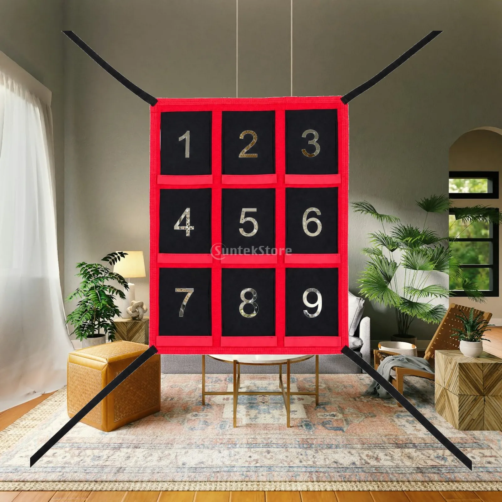 Baseball Practice Net with Numbered Grid for Accurate Pitching Target Aid for Solo Training Sessions