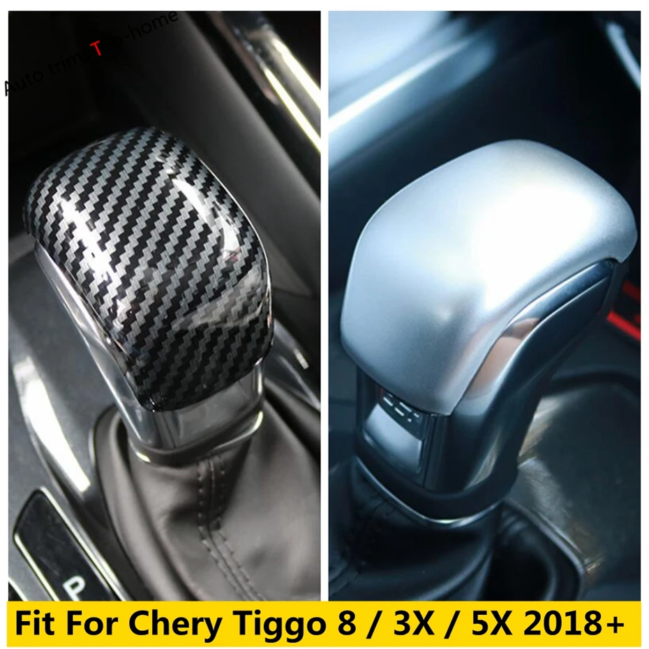 

ABS Gear Lever Shift Knob Handle Head Decoration Frame Cover Trim Fit For Chery Tiggo 8 / 3X / 5X 2018 - 2023 Car Accessories