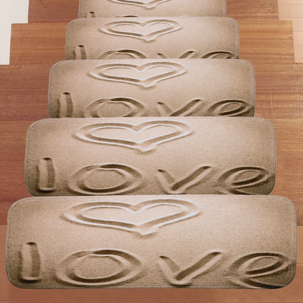 

5 Pcs Stair Mat Carpet Tread Non for Stairs Carpets Non-slip Back Rugs Household Treads