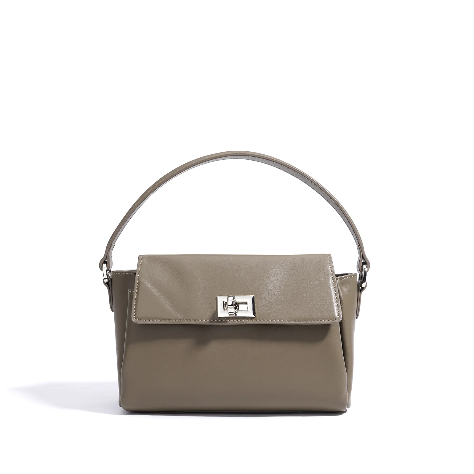 Sac carré en cuir véritable 2025 nouveau design de luxe couche supérieure en peau de vache rabat sac à bandoulière unique mode dames sac à main