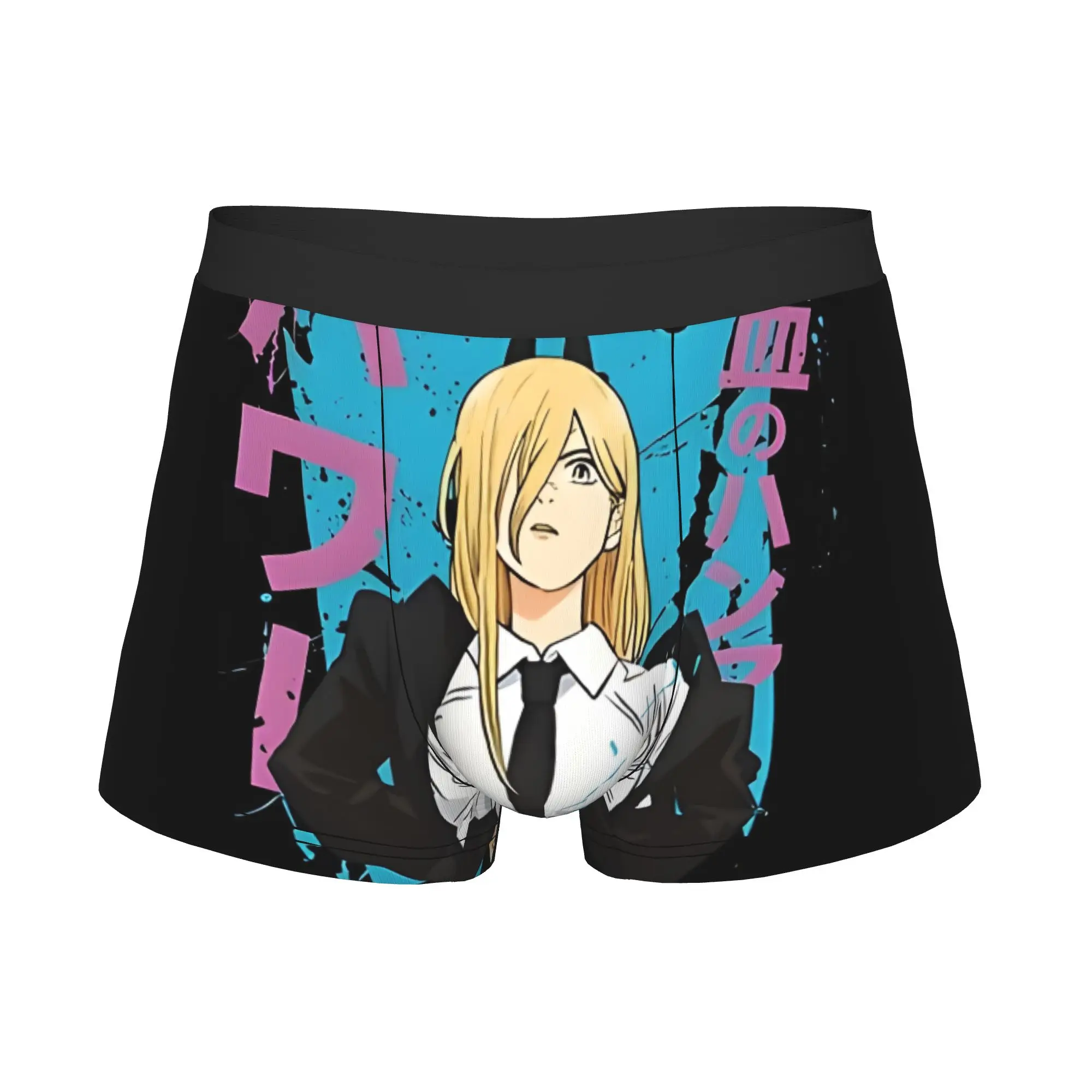 Power Bandai Chainsaw Man Underpants Breathbale Panties Men's Underwear Comfortable Shorts Boxer Briefs view 3