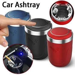 LED Light Car Ashtray Push Type Auto Vehicle Cigarette Ashtray Holder