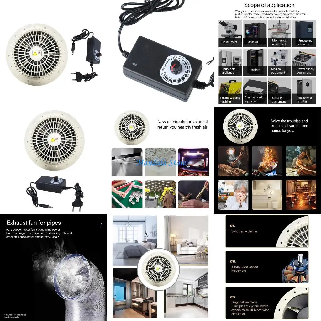 

U2JC Low Noise Ventilation Fans For Continuous Ventilation In Attics And Greenhouses