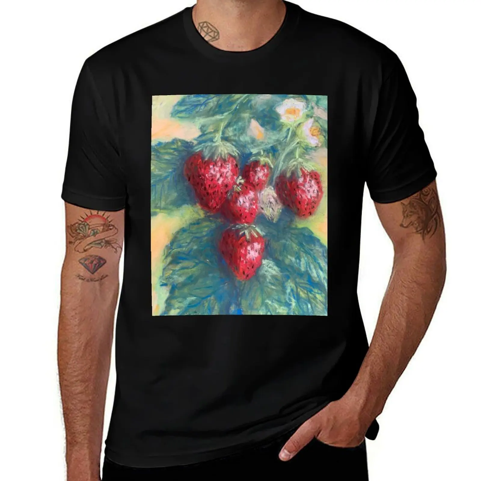 

Strawberries T-Shirt sublime tees cute clothes Man t-shirt shirts men graphic
