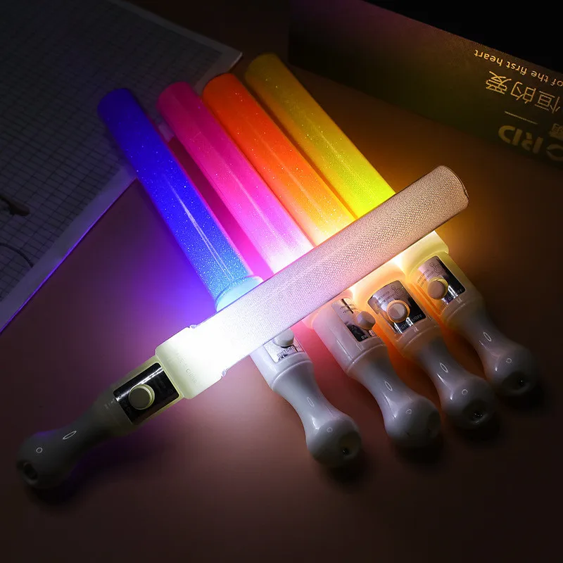 Imagem -02 - Led Light-up Stick para Festa de Aniversário Concert Sticks Única Cor Brilho no Escuro Celebrações Luminosas Adereços Suprimentos 10 Pcs