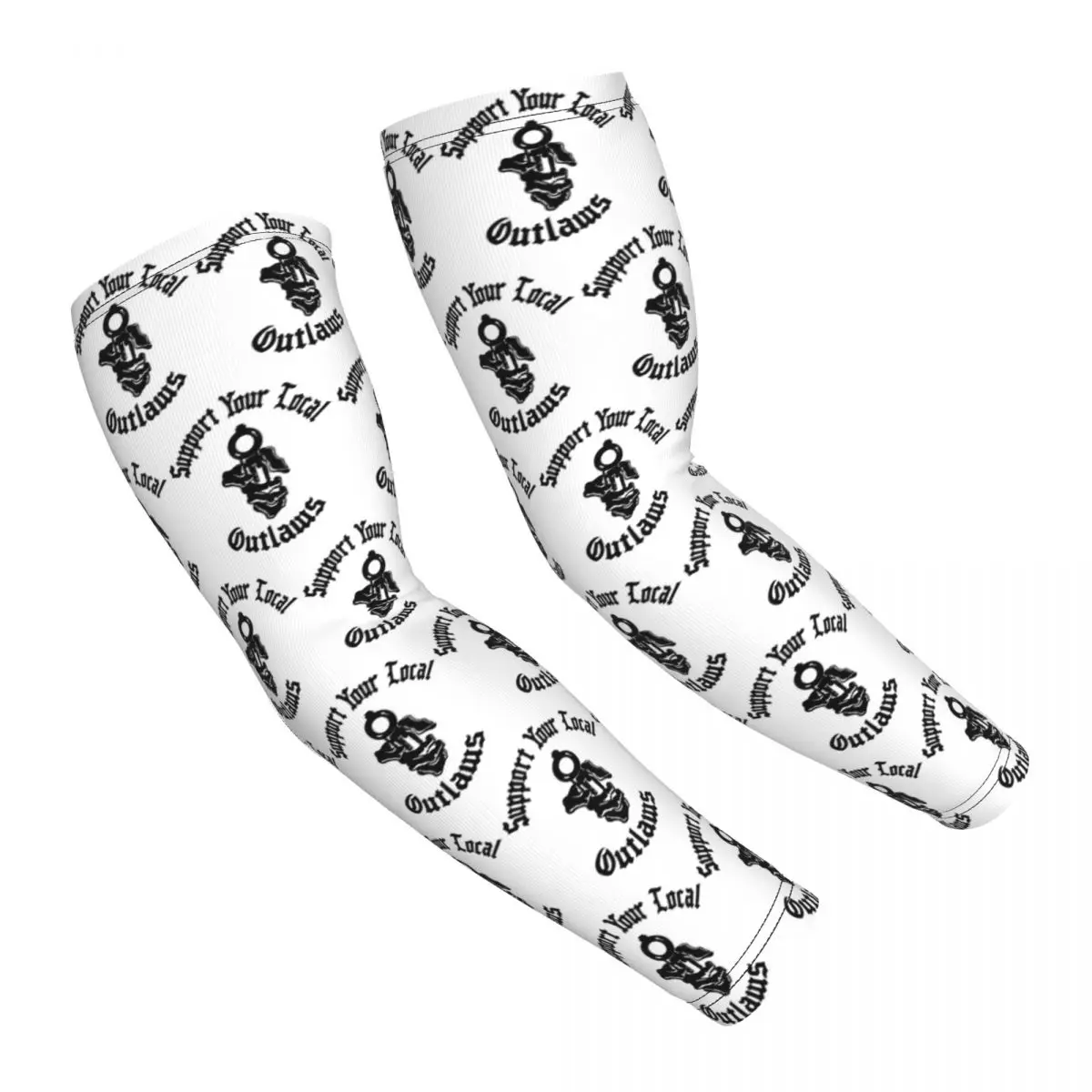 

Outlaws Mc Support Arm Sleeves Men Women Sun UV Protection Tattoo Cover Up Sports Cooling Cycling
