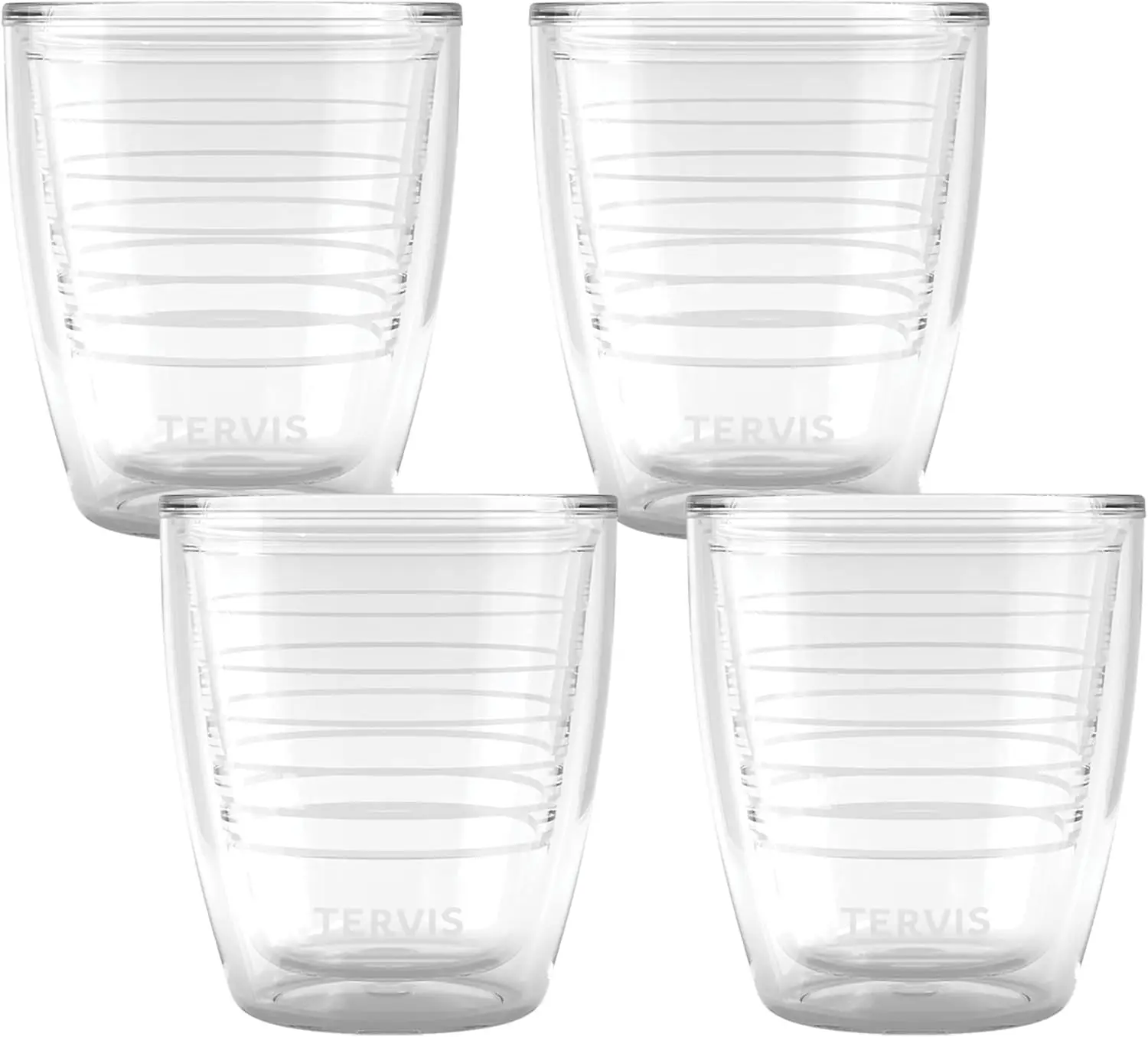 

Прозрачный и красочный изолированный стакан, дорожная чашка с двойными стенками на 12 унций, сохраняет горячую или холодную воду, набор из 4 шт.