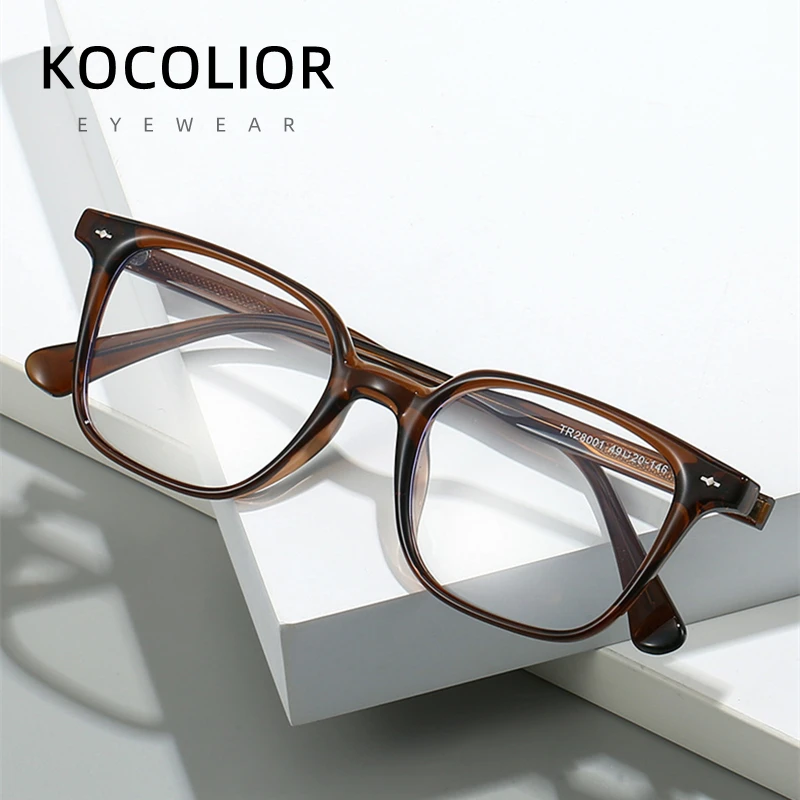 KOCOLIOR 2025 High quality TR90 Retro Square Frame Reading Glasses for Men and Women Fashionable Photochromic Presbyopic Glasses