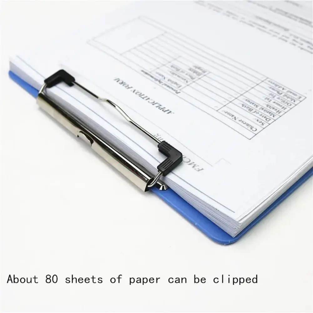 

прочный A4/A5/A6 буфер обмена для письма пластиковый синий зажим для файлов организация меню папка для счетов коллекционная книга школьные принадлежности