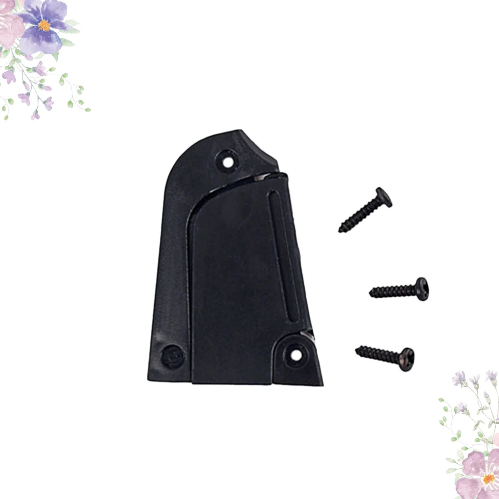 

Truss Rod Cover For Electric Guitar Bass 3 Holes Metal Shield Durable Replacement Part Black Instrument Accessory