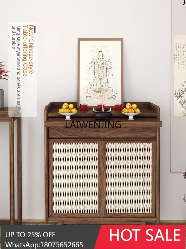 SGF solid wood table incense case household new Chinese Buddhist platform living room Shentai