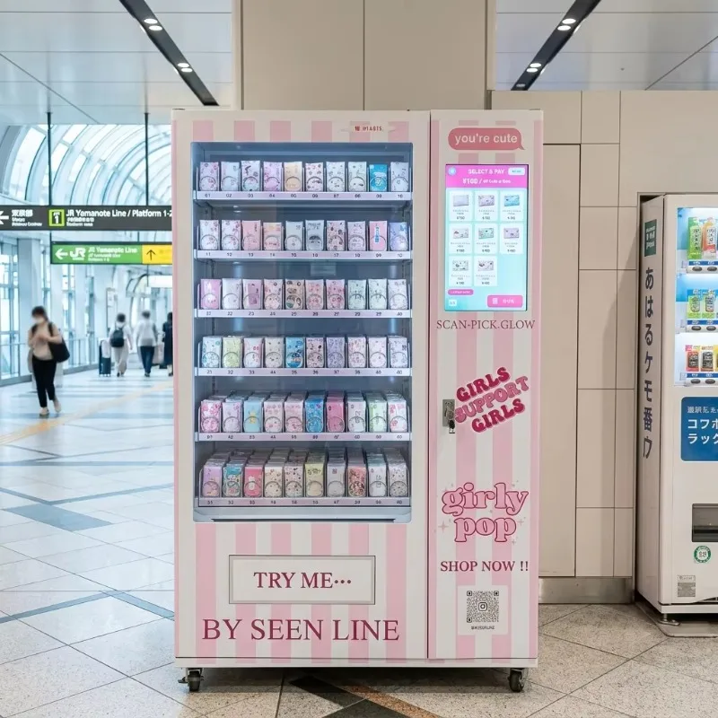 Customized Smart Wet Wipes Tissue Vending Machine for Travel Public Restroom Station Hotel