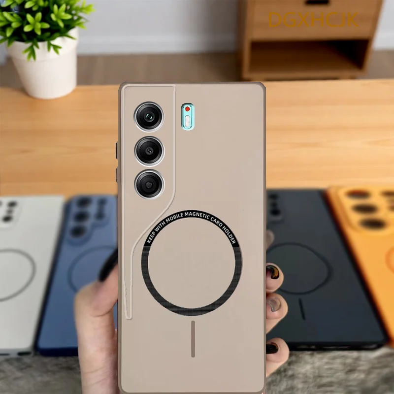 Funda para Tecno Camon 40 Pro 4G, Funda para Teléfono Tecno Camon 40 Pro 5G, Funda para Camon 40, Antigolpes, Colorida, Magnética, Rígida, de Silicona