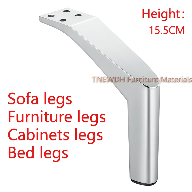 15CM Bright Chrome Zinc alloy Sofa legs/Bed foot/Legs for furniture/chair legs/cabinet legs/legs for sofa/tea table feet