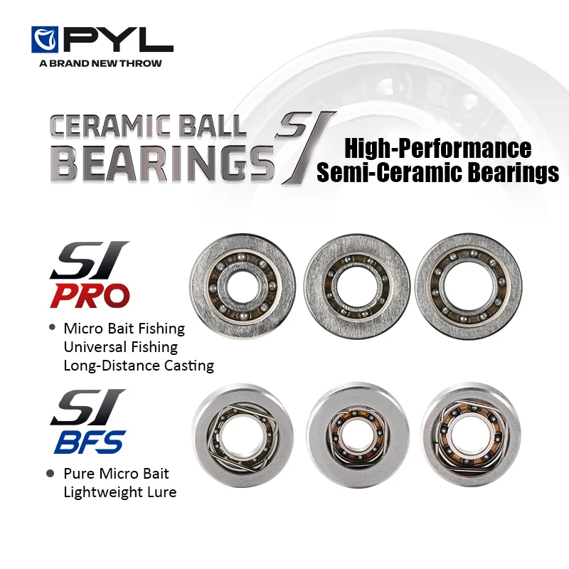 PYL Cuscinetto a sfere in ceramica 1pc per mulinello da pesca al lancio/tamburo SHIMANO DAIWA ABU Riparazione mulinello/Kit di modifica fai da te