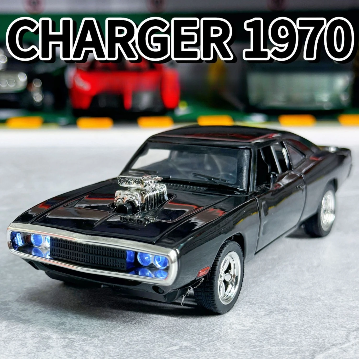 

1:32 Dodge Charger 1970, мускулистый спортивный автомобиль, имитация сплава, модель автомобиля, звуковой свет, серия, детская коллекция игрушек, подарок
