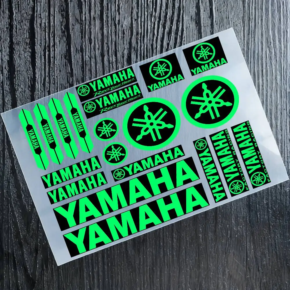 

For YAMAHA Motorcycle Stickers, 3M Safety Warning At Night In The Dark Scooter Helmets